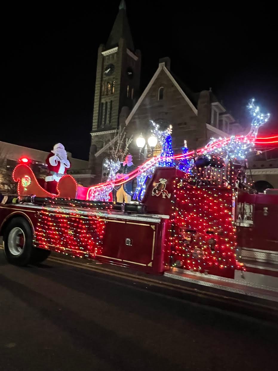 The grand finale of the almost two-hour Christmas parade was heralded by the arrival of Santa Claus. Children were invited to give Santa their holiday wish list for him to take back to the North Pole.